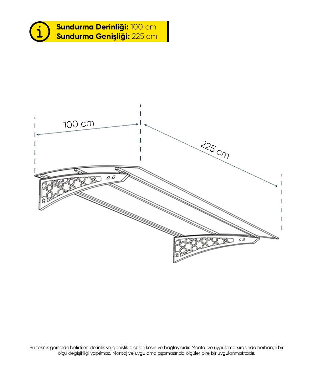 Kapı Giriş Sundurması – Selçuklu Serisi (225 cm x 100 cm)